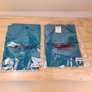 Allheart Unisex Scrub Set Turquoise Size Medium B-2000 B-2100